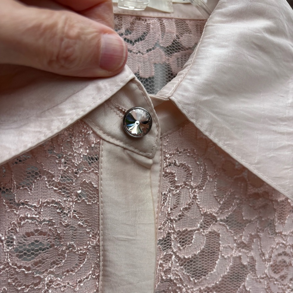 💗HOST PICK💗Elegant Pink Lace and Satin Dress - Picture 9 of 13